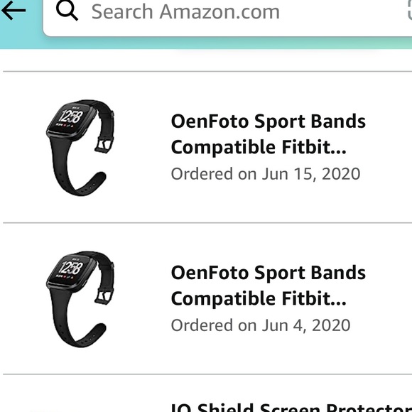 NWT Fitbit Versa 2 Thin Black Replacement Band - Picture 2 of 6